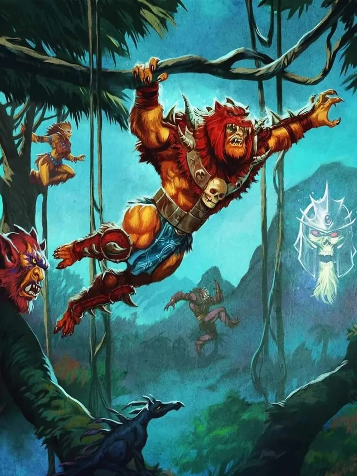 New Eternia Beast Man Masters of the Universe Official Box Art