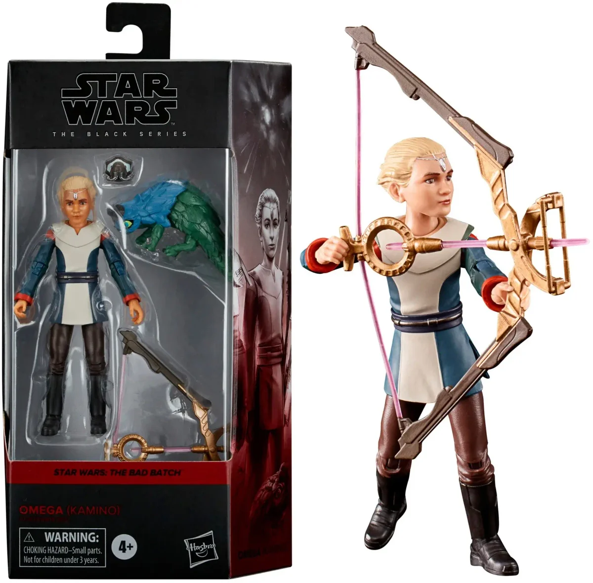 Born and confined to the cloning facility on Kamino, Omega is the assistant to Chief Medical Scientist Nala Se. Offered an opportunity to escape, Omega joins the Bad Batch on their adventures