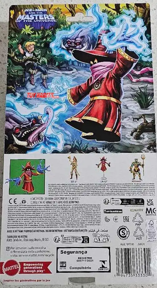 Orko 200x MOTU Origins Cartoon Colllection Card Back
