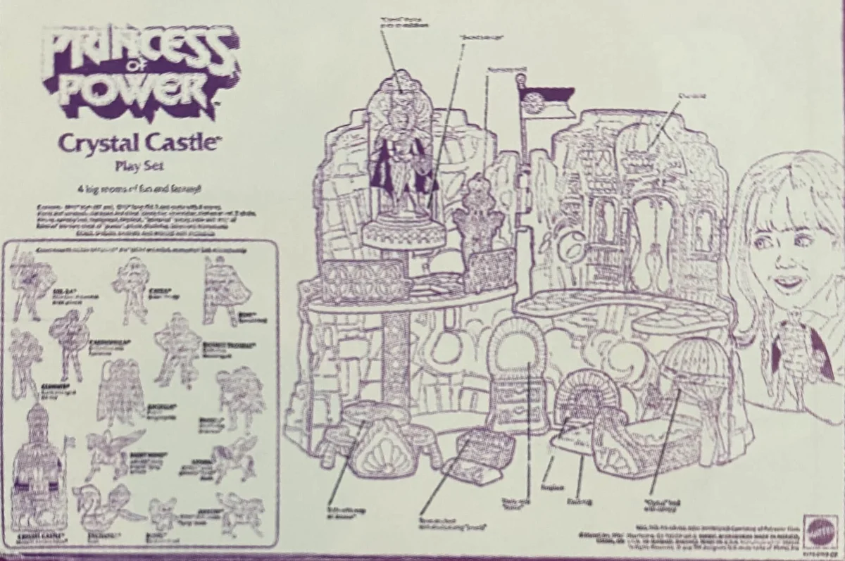 Princess of Power Crystal Castle Vintage box rear