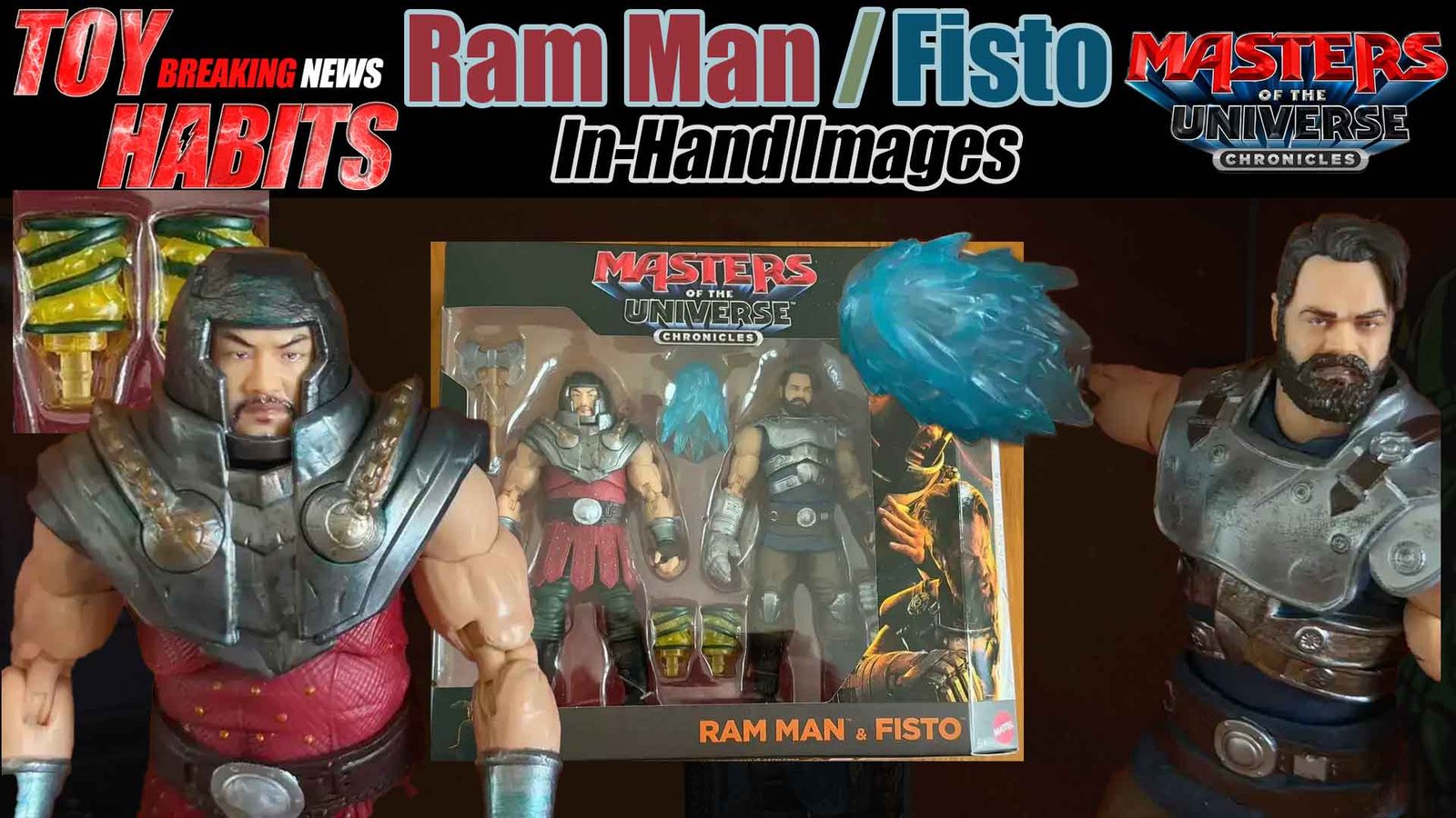 Ram Man and Fisto MOTU Chronicles In-Hand Images