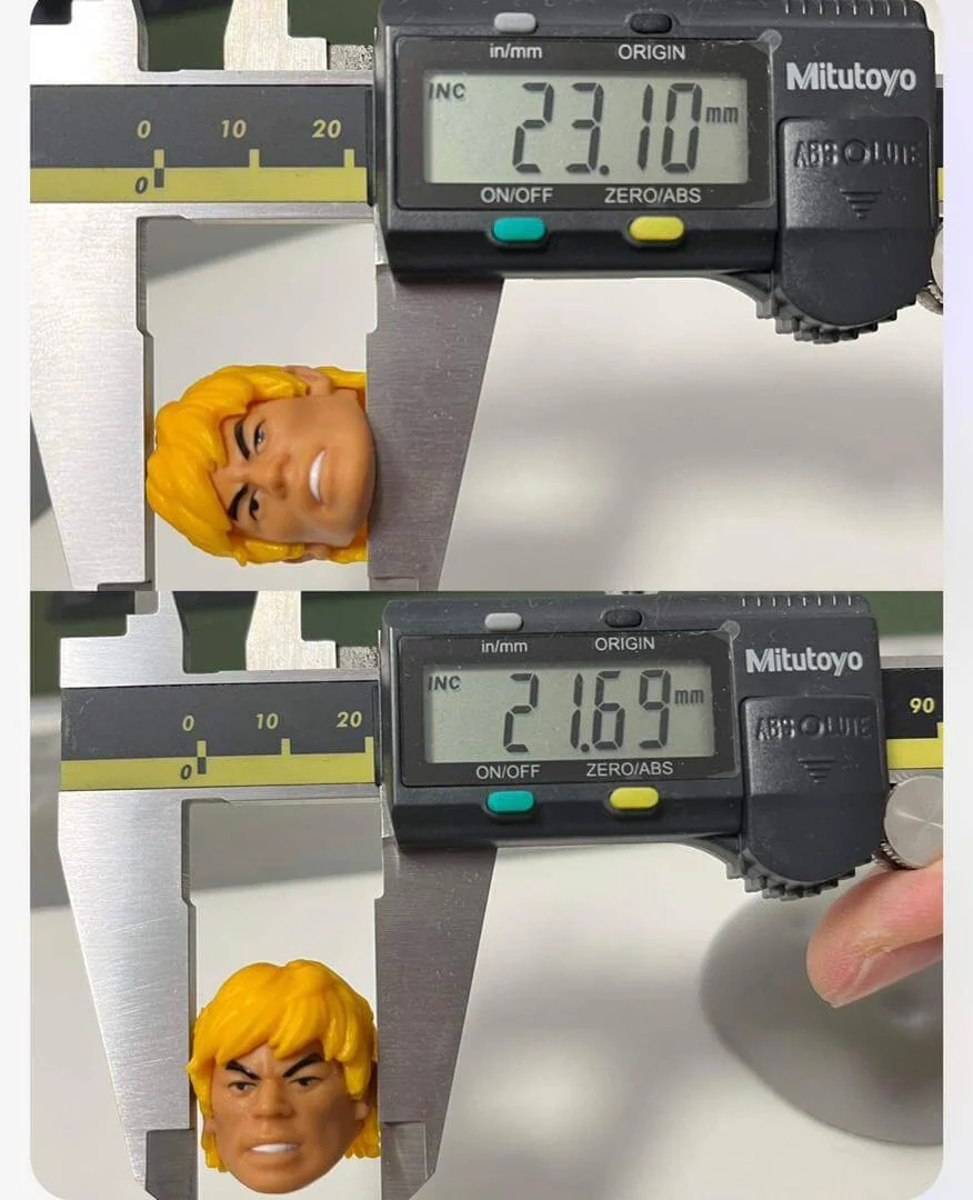 Ramen Toy Measuring the Origins Head