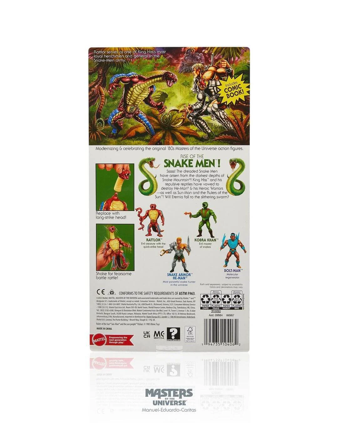 Rattlor MOTU Origins Package rear