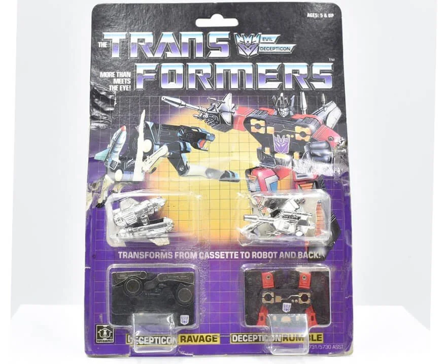 Ravage G1 Transformers On Card