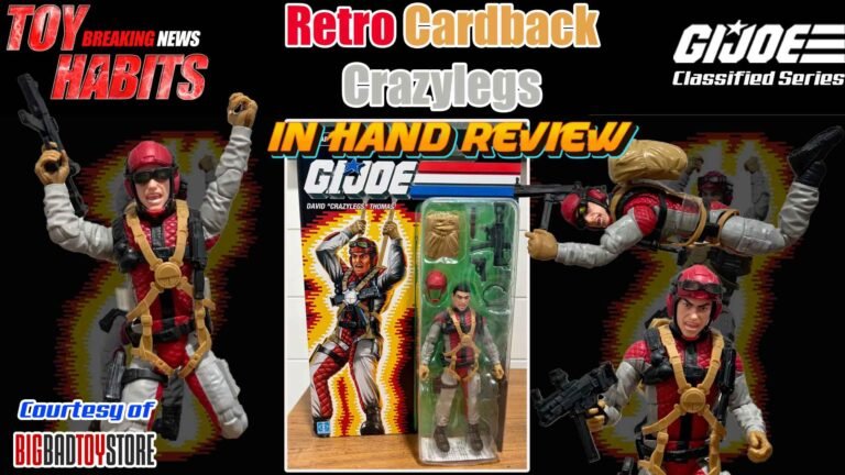 Retro Cardback Crazylegs GI Joe Classified Series In Hand Review