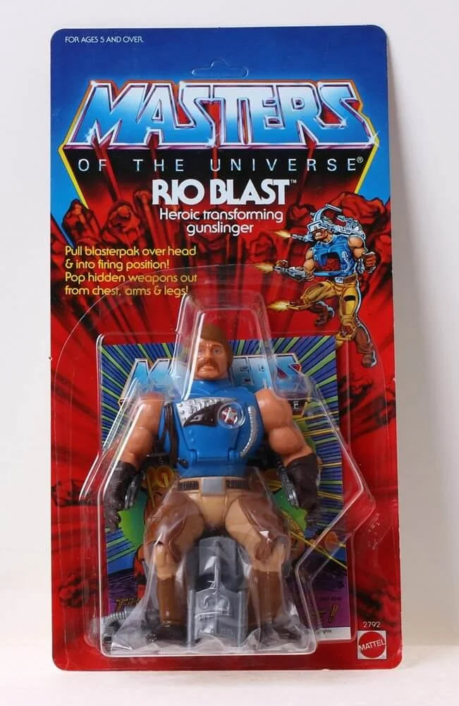 Rio Blast Vintage Masters of the Universe Figure on Card