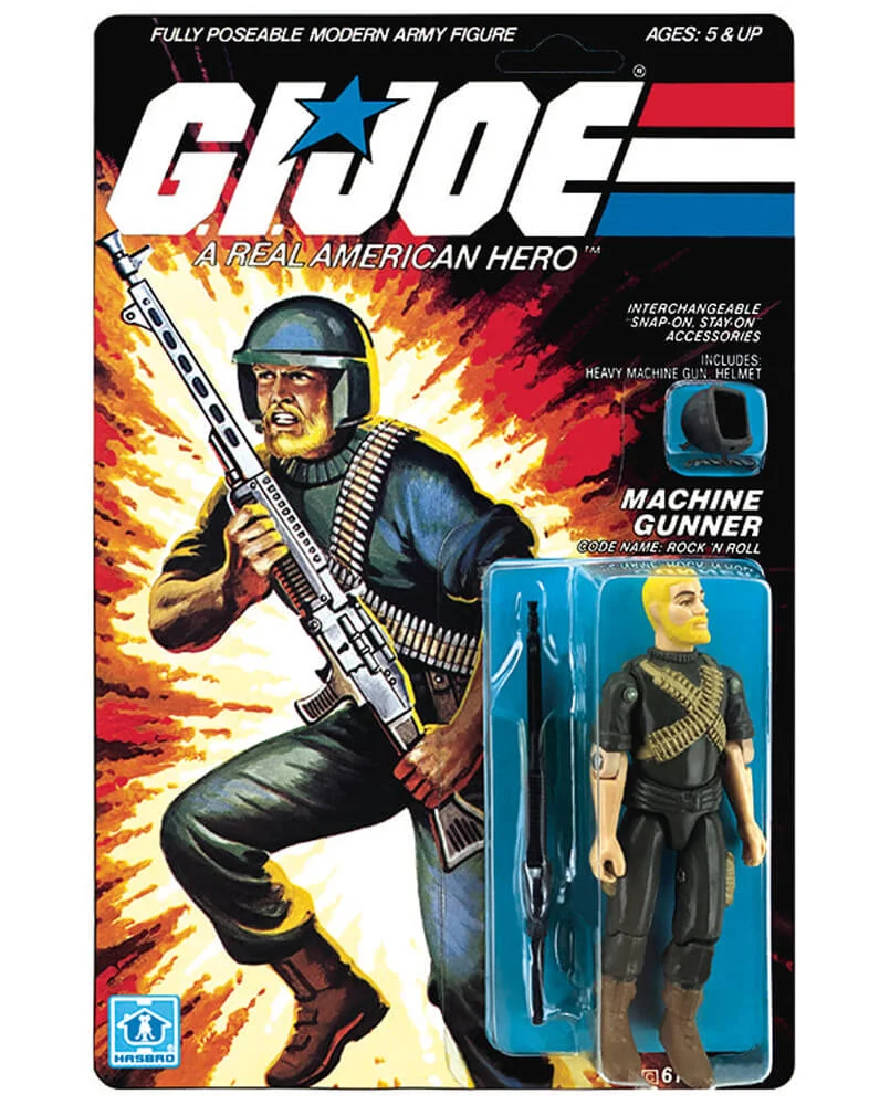 Rock N Roll GI Joe Vintage Figure 1982 on Card