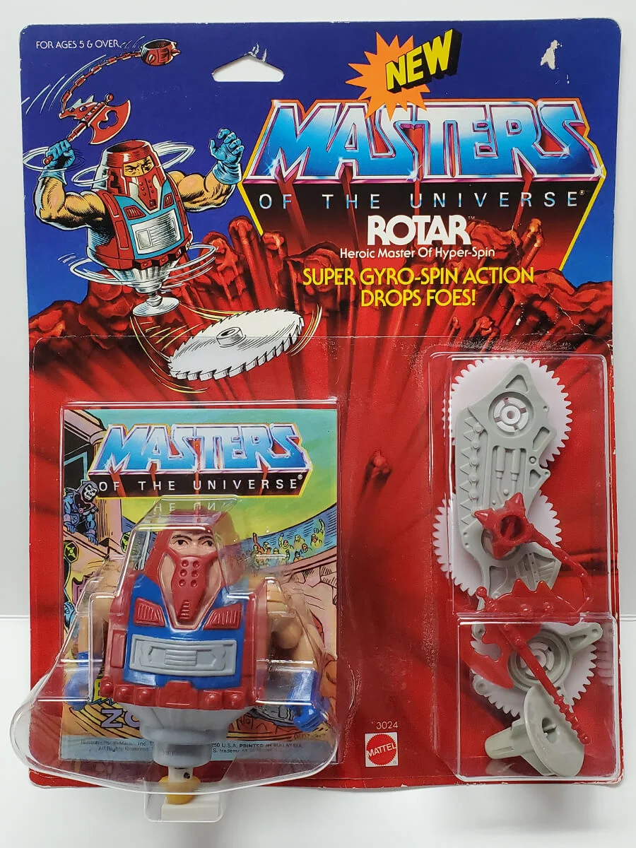 Rotar Vintage Masters of the Universe Figure on Card