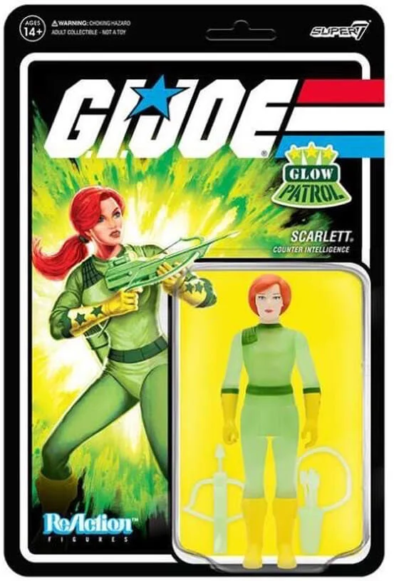 Scarlett GI Joe Super7 Reaction Glow Patrol SDCC