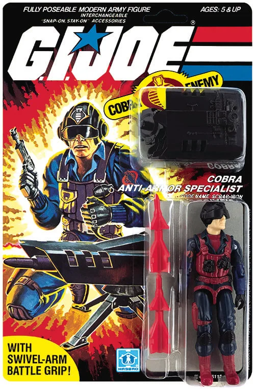 Scrap Iron Vintage GI Joe Figure on Card