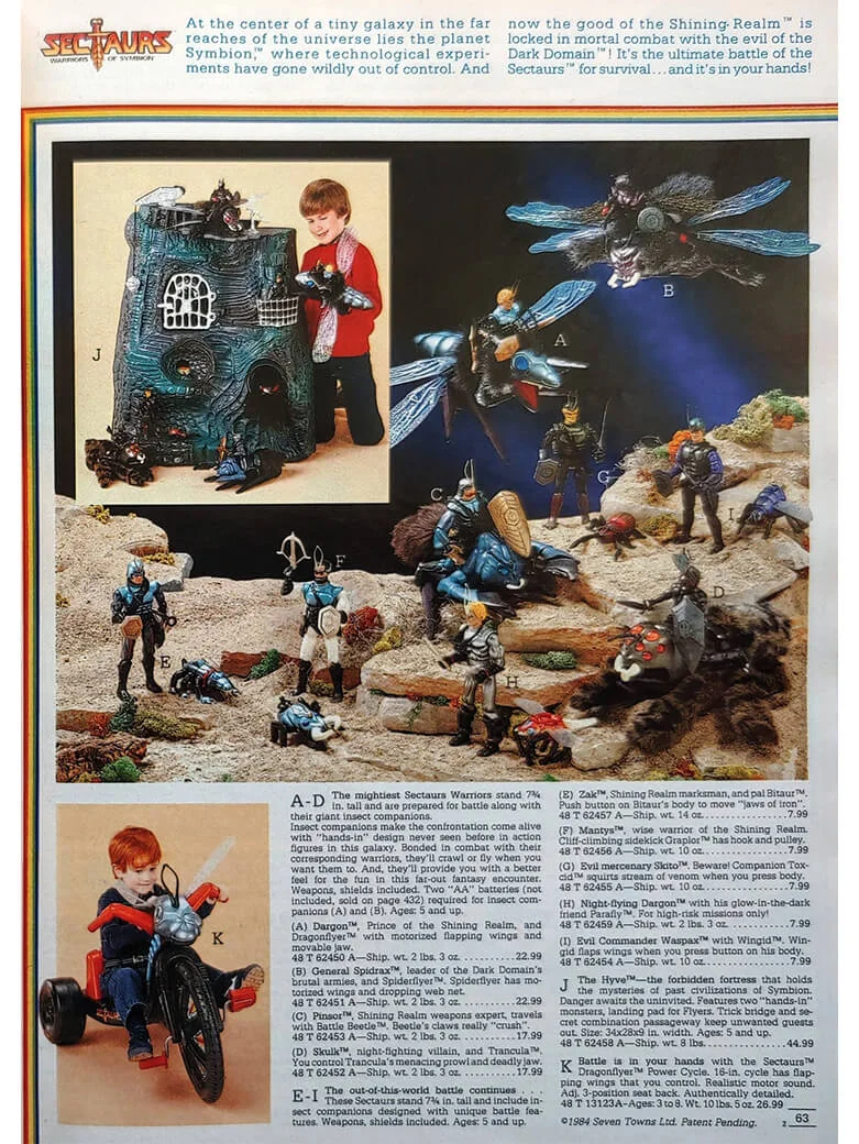 Sectaurs Calalog 1985