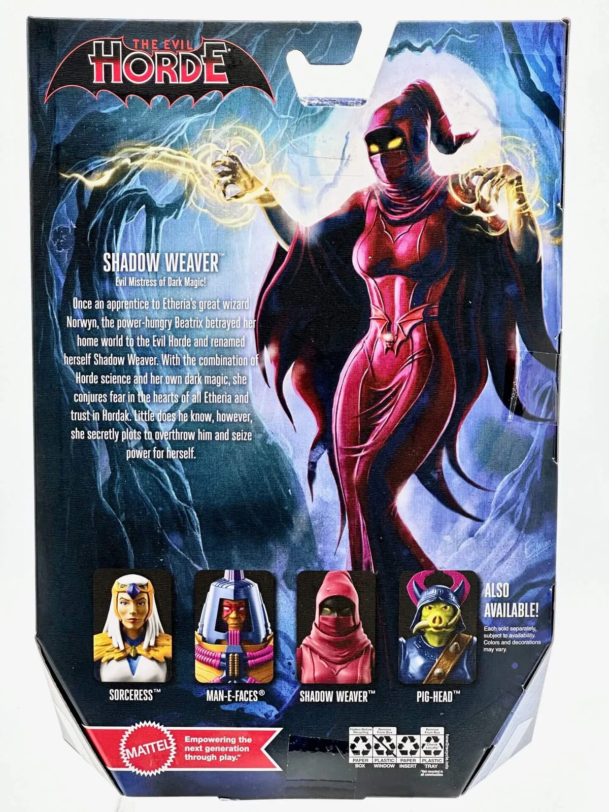 Shadow Weaver Masterverse Rear Box Art