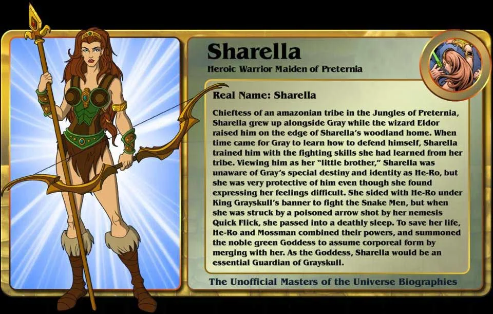 Sharella MOTU Unofficial Bio 1