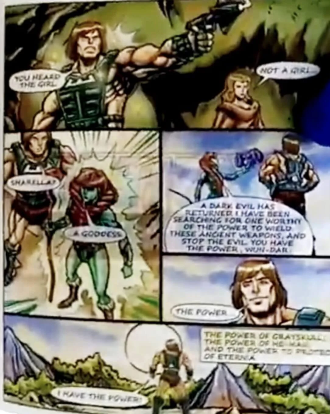 Sharella Transforming to the Goddess Wun-Dar Mini Comic