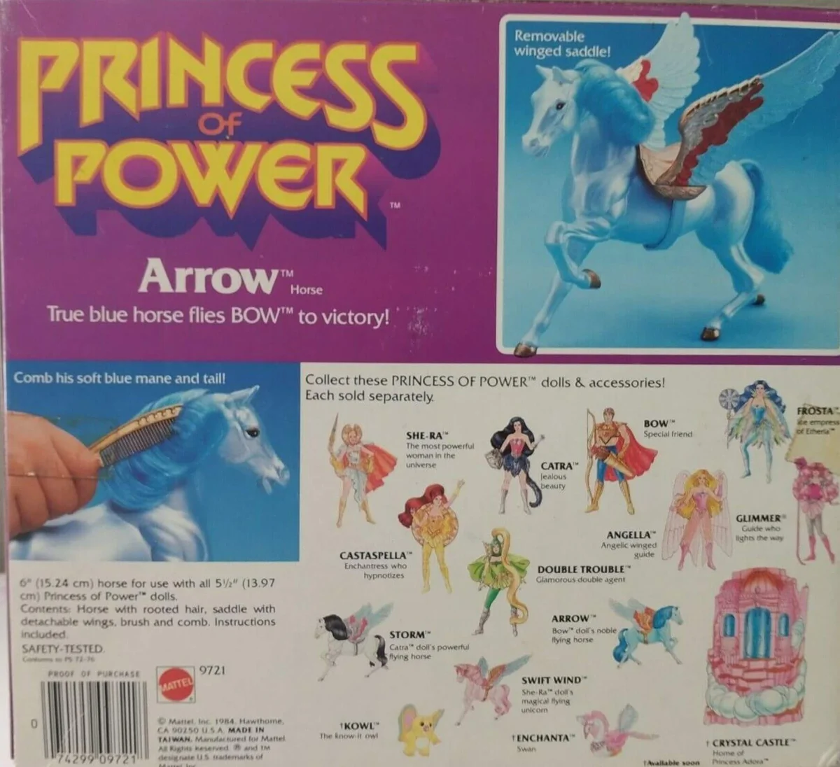 She-Ra Princess of Power Arrow vintage box rear
