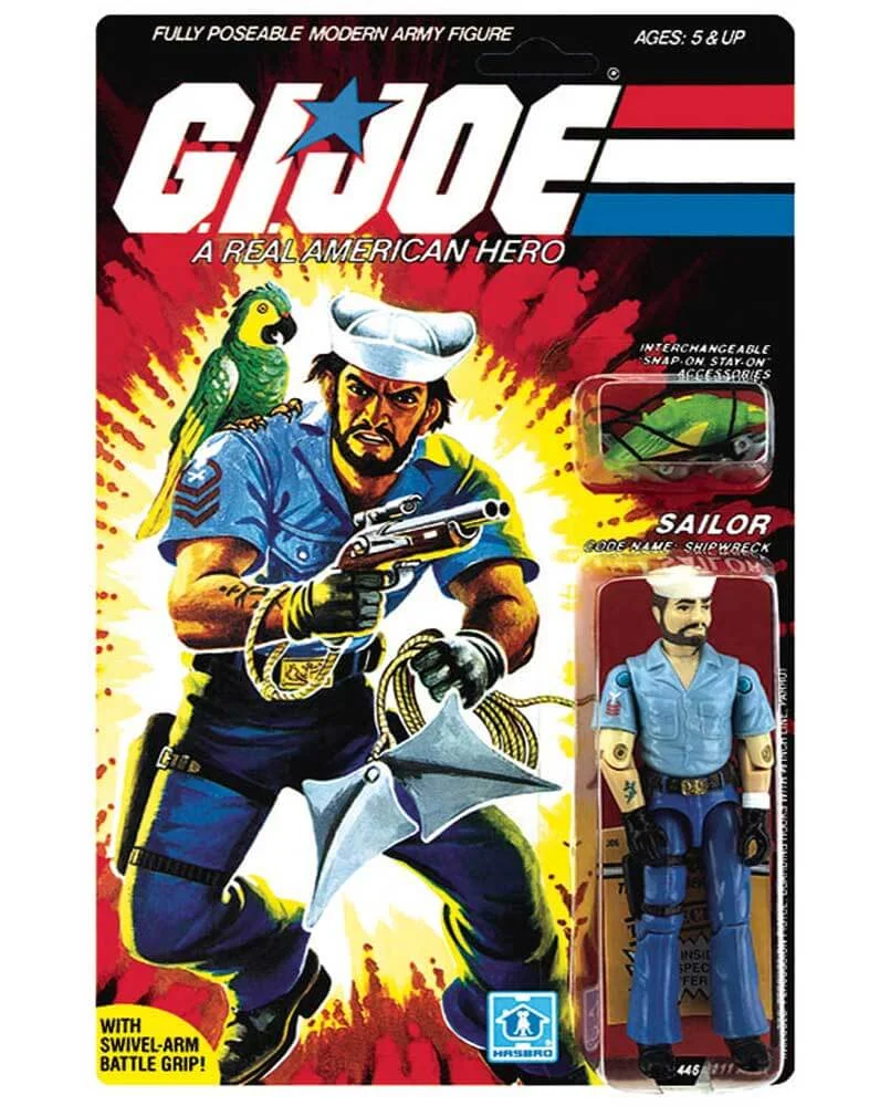 Shipwreck GI Joe Vintage Figure 1985 on Card