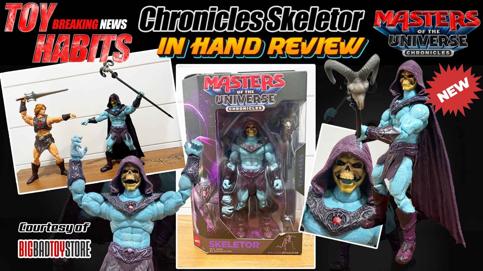 Skeletor MOTU Chronicles In Hand Review