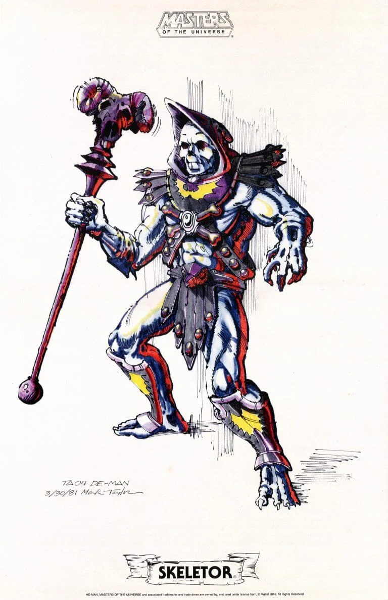 Skeletor Masters of the Universe Vintage Concept Color Render