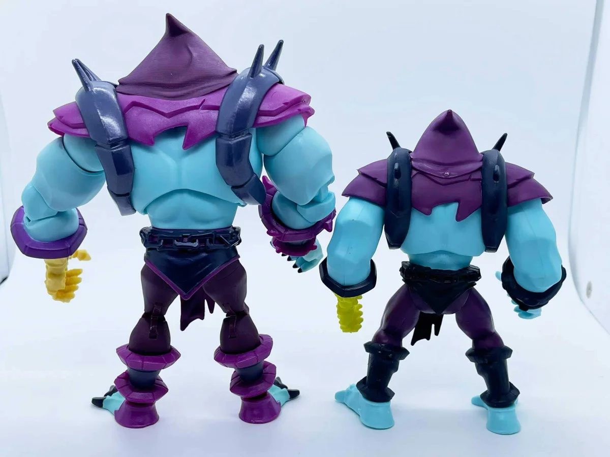 Skeletor Netflix Animated Masterverse Core Figure Comparison Back