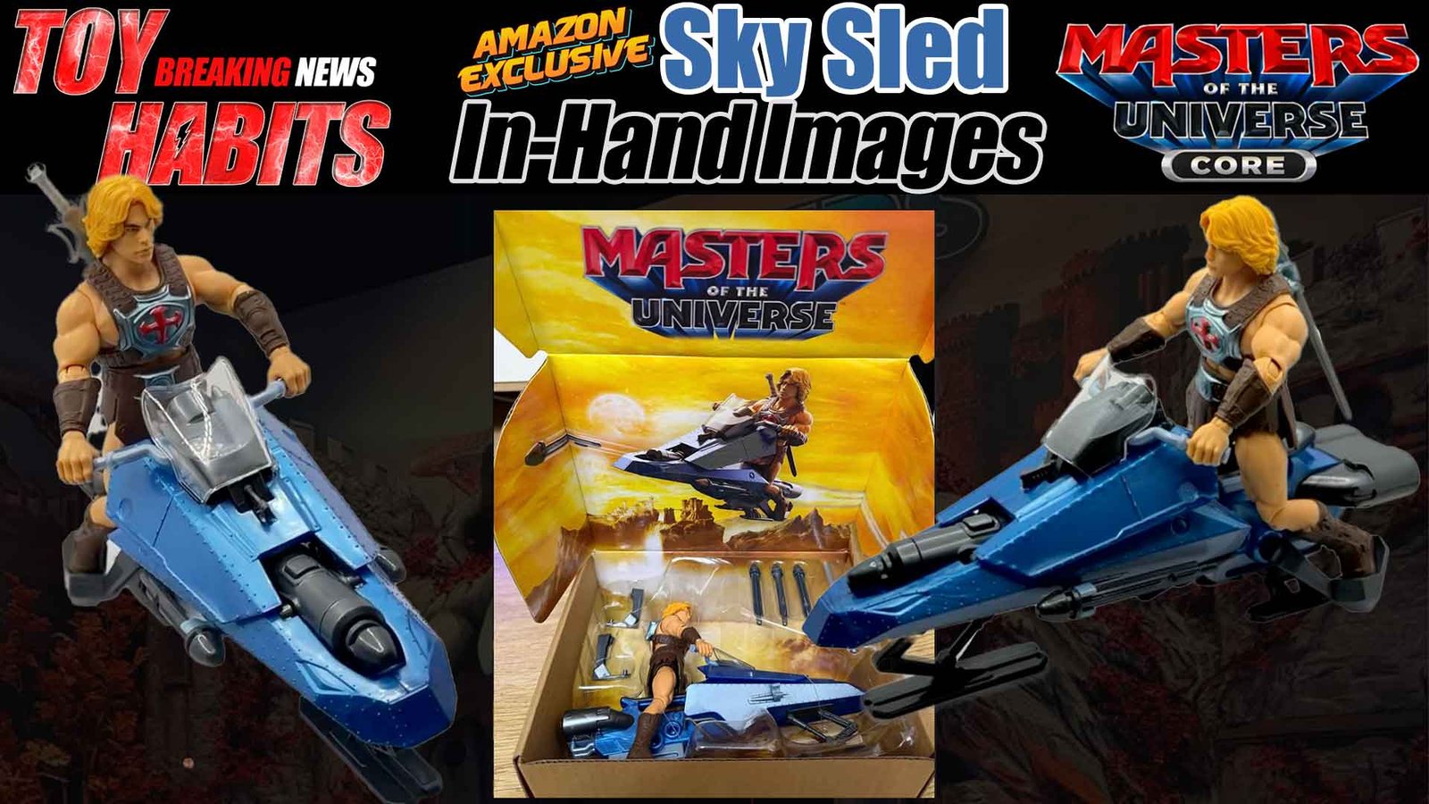 Sky Sled and He-Man Core 2-Pack Amazon Exclusive In-Hand Images