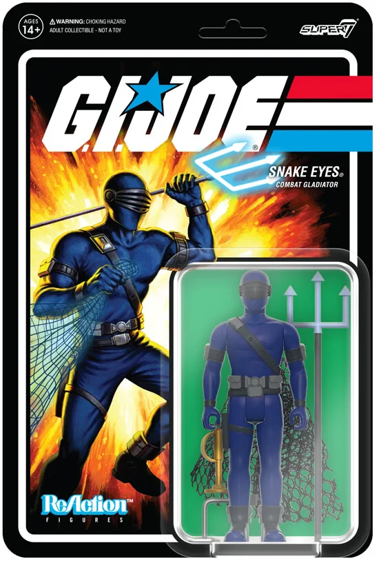 Snake Eyes Combat Gladiator GI Joe Super7 Reaction Wave 5