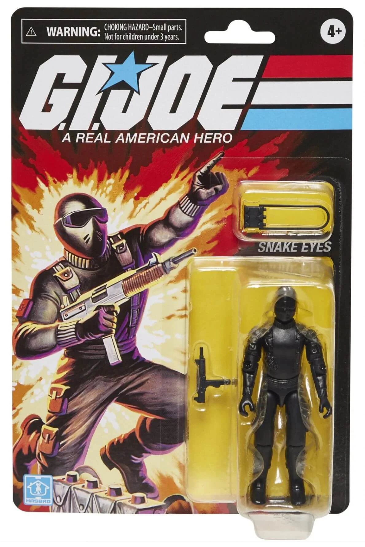 Snake Eyes GI Joe Retro O-Ring Hasbro Pulse Exclusive On Card