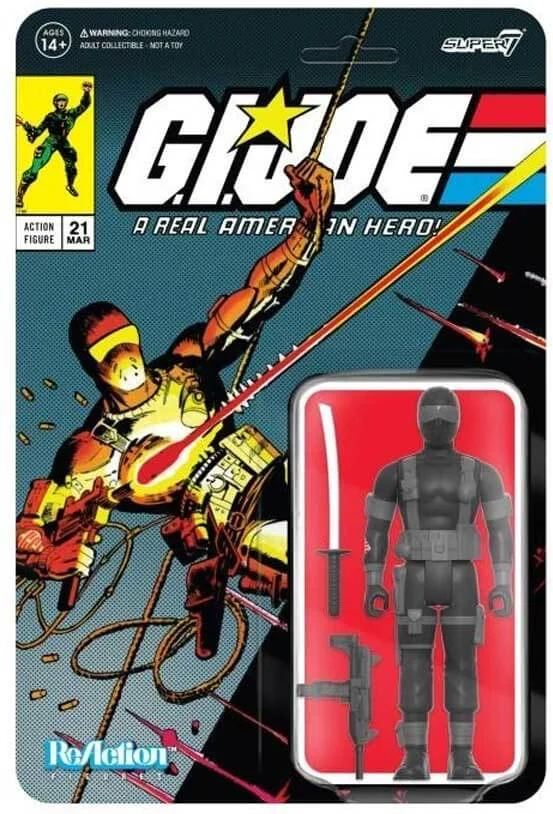 Snake Eyes SIlent Interlude GI Joe Super7 Reaction SDCC