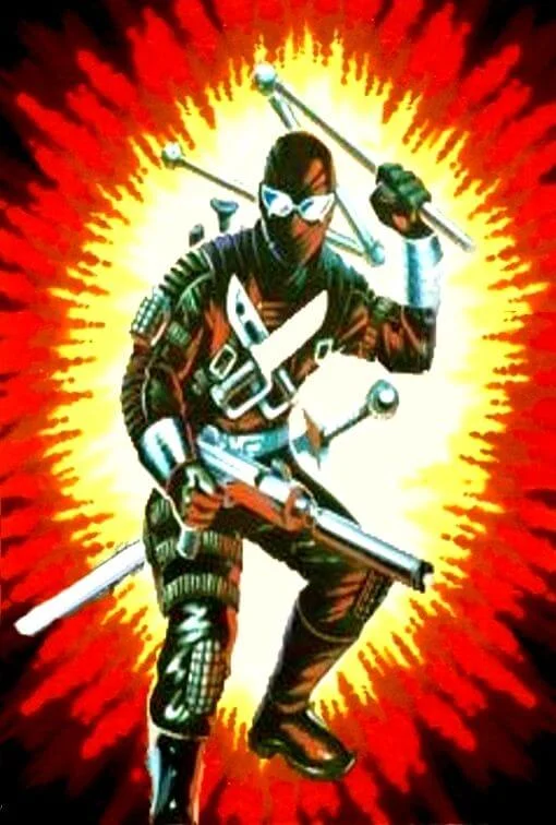 Snake Eyes v3 GI Joe Vintage Illustration