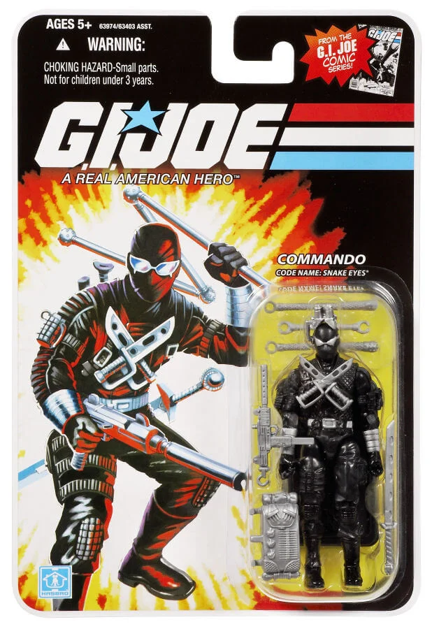 Snake Eyes v3 GI Joe Vintage on Card 1989