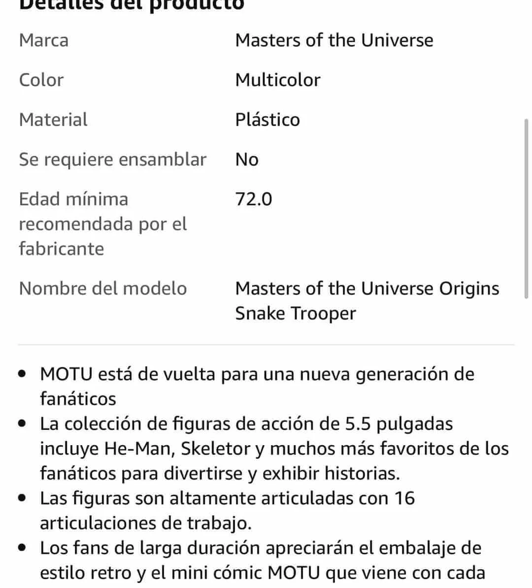 Snake Trooper MOTU Origins Amazon Leak