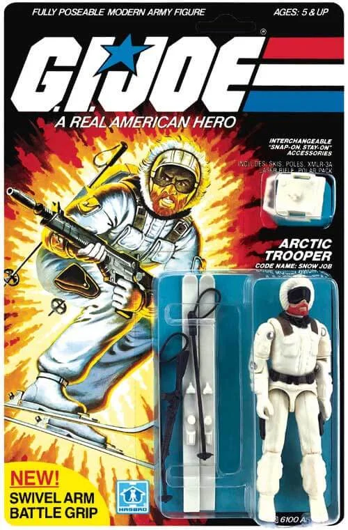 Snow Job Vintage GI Joe Figure on Card