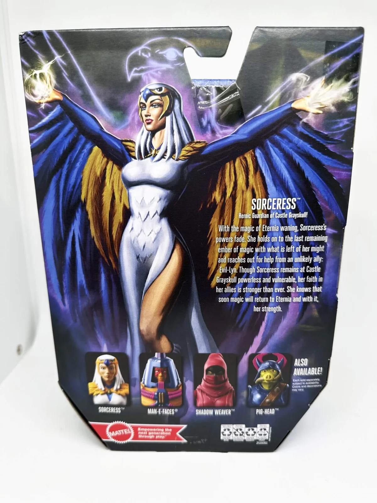 Sorceress MOTU Masterverse Package Rear In Hand