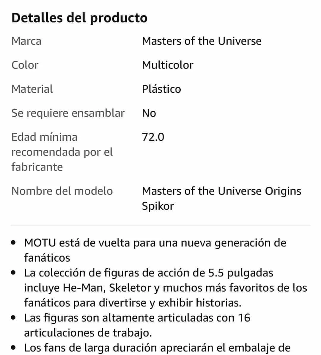 Spikor MOTU Origins Amazon Leak