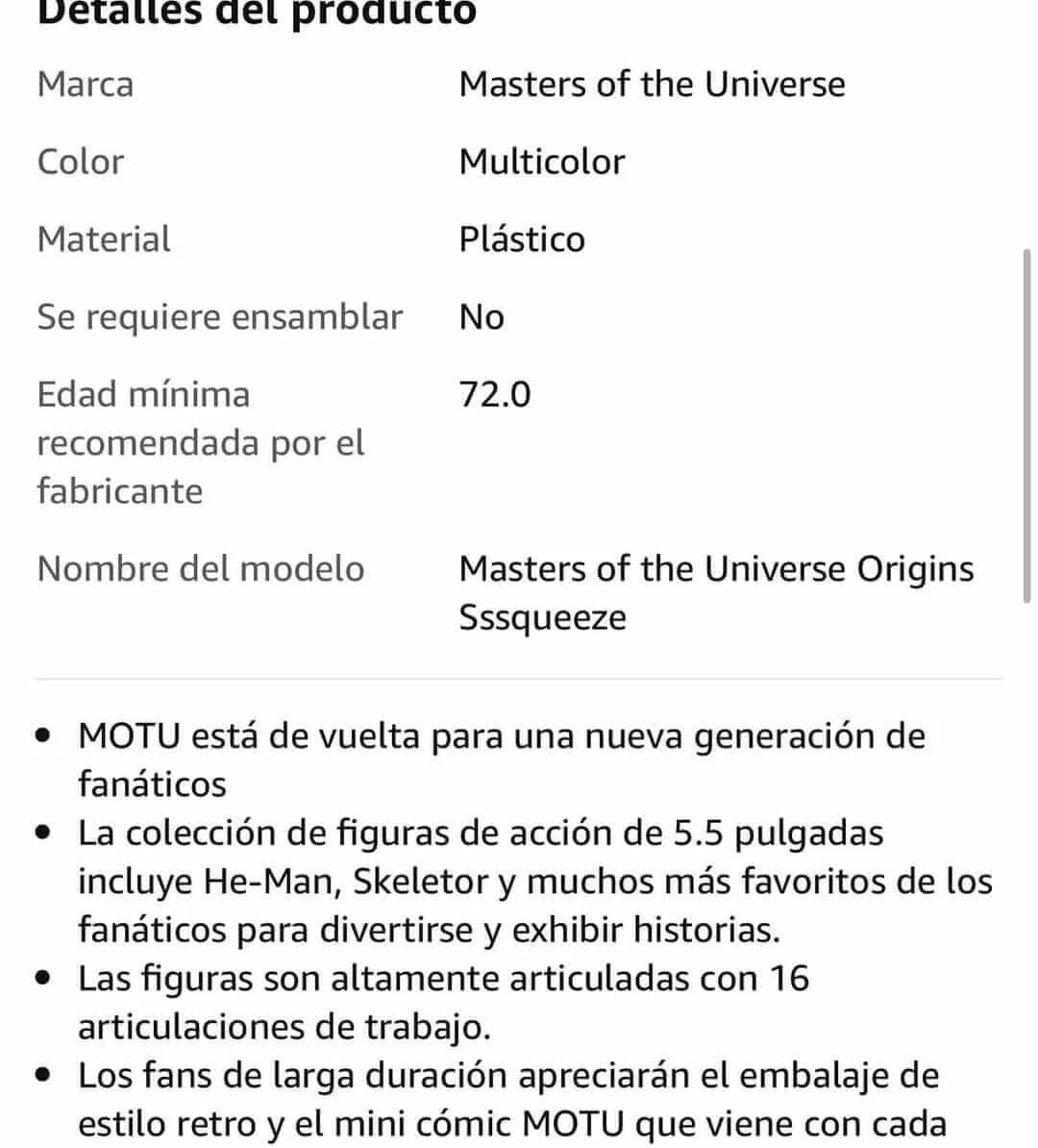 Sssqueeze MOTU Origins Amazon Leak