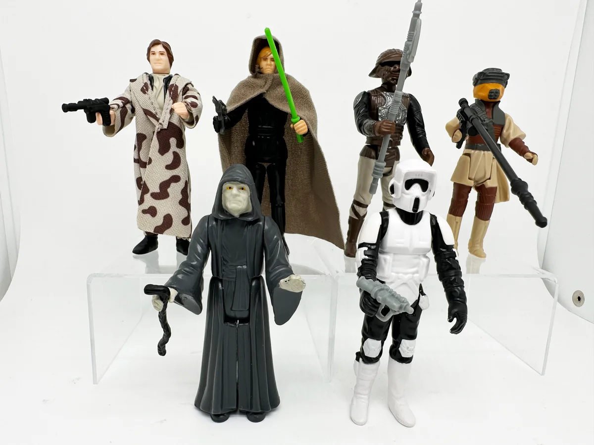 Star Wars Return of the Jedi Retro Collection no Trench Coat Han action