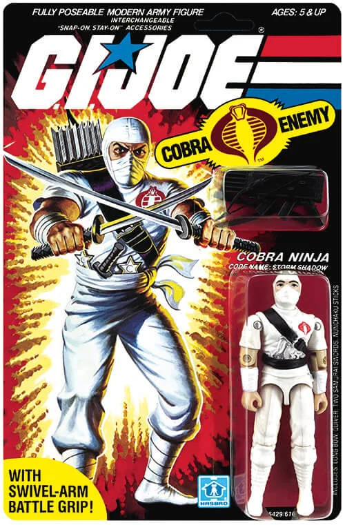 Storm Shadow GI Joe 1984 Vintage Figure On Card
