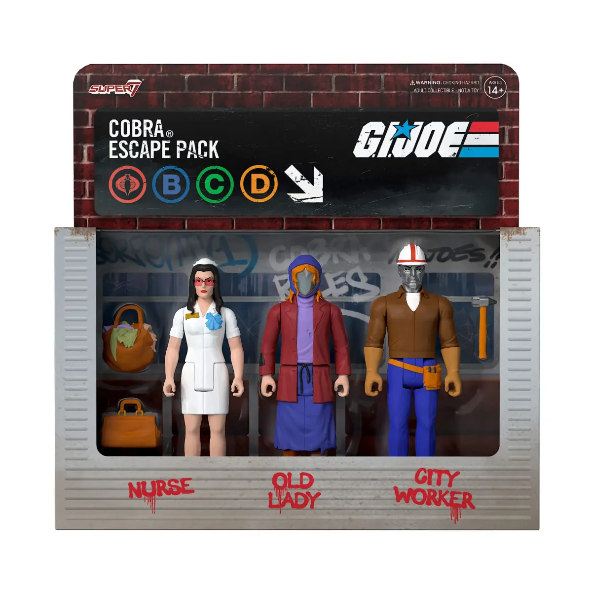 Super7 GI Joe ReAction Cobra Escape pack official image