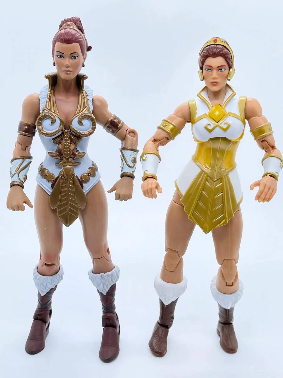 Teela Masters of the Universe Revelation Wave 4 MOTU Classics Comparison Front.