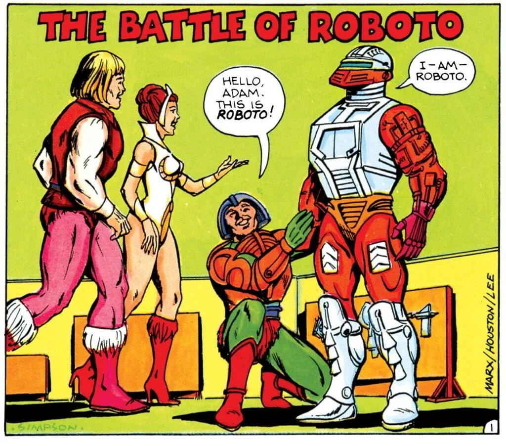 The Battle of Roboto Masters of the Universe Vintage Mini Comic