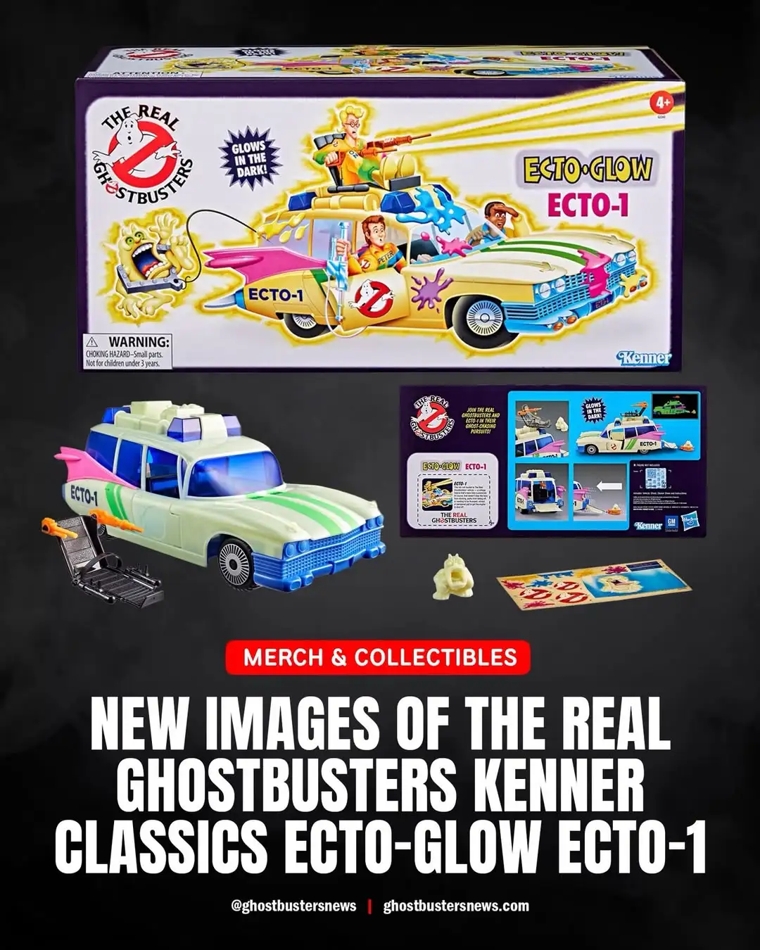 The Real Ghostbusters Ecto Glow Ecto 1 Kenner 1