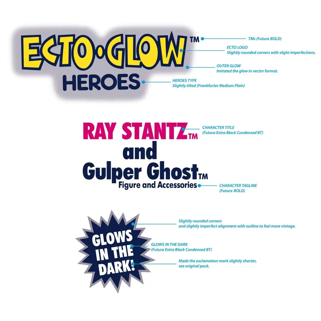 The Real Ghostbusters Kenner Classics Ecto Glow Ghosts Two Pack 7