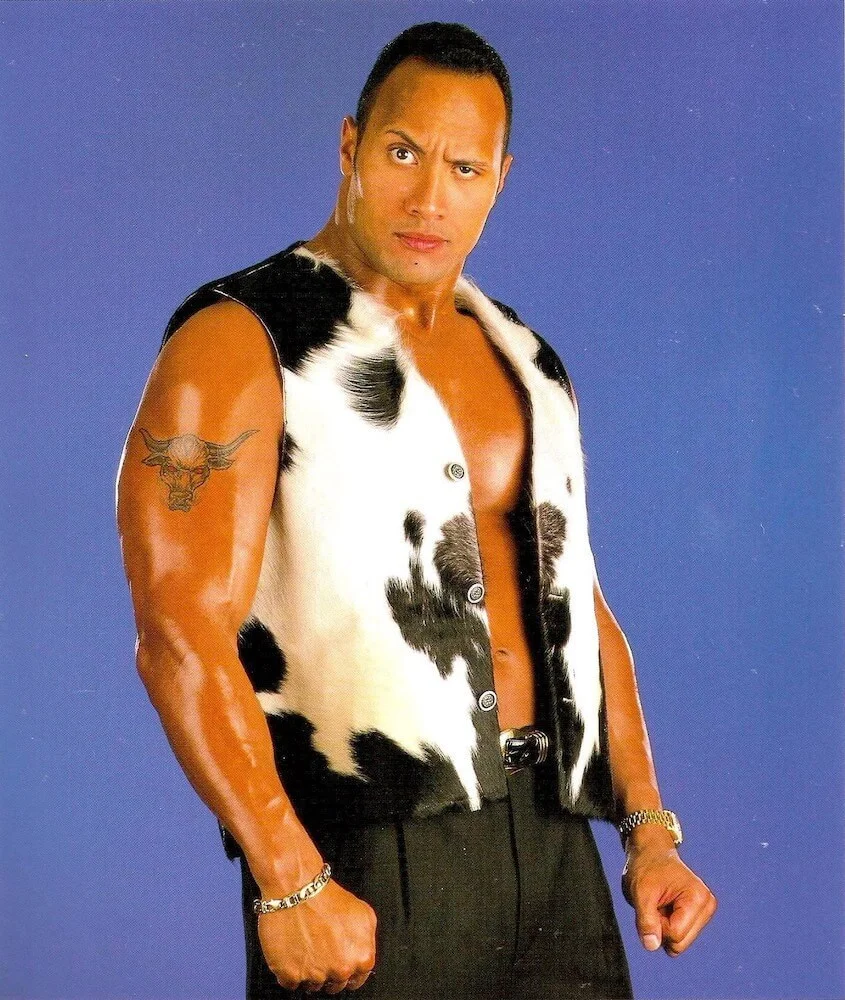 The Rock Black and White Cowhide Vest