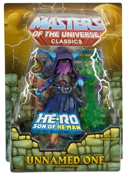 The Unnamed One Masters of the Universe Classics Figure on Card