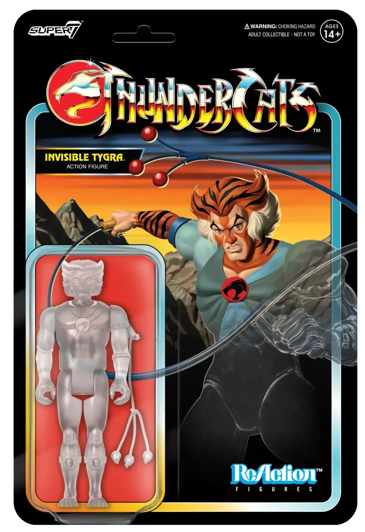 Thundecats Reaction Wave 5 Invisible Tygra card back