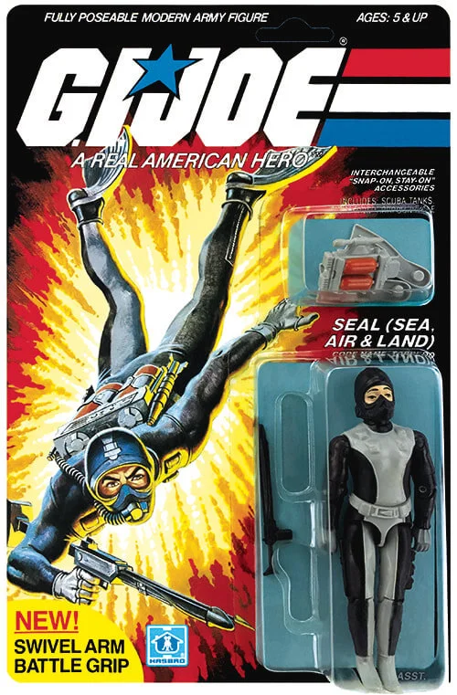 Torpedo Vintage GI Joe Figure on Card