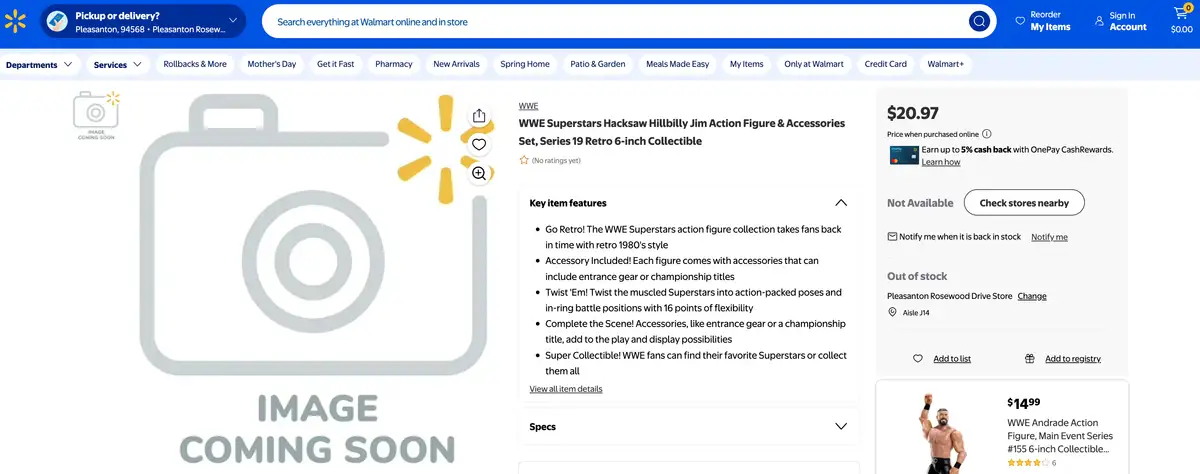 WWE Superstars Series 19 Walmart Listings 2