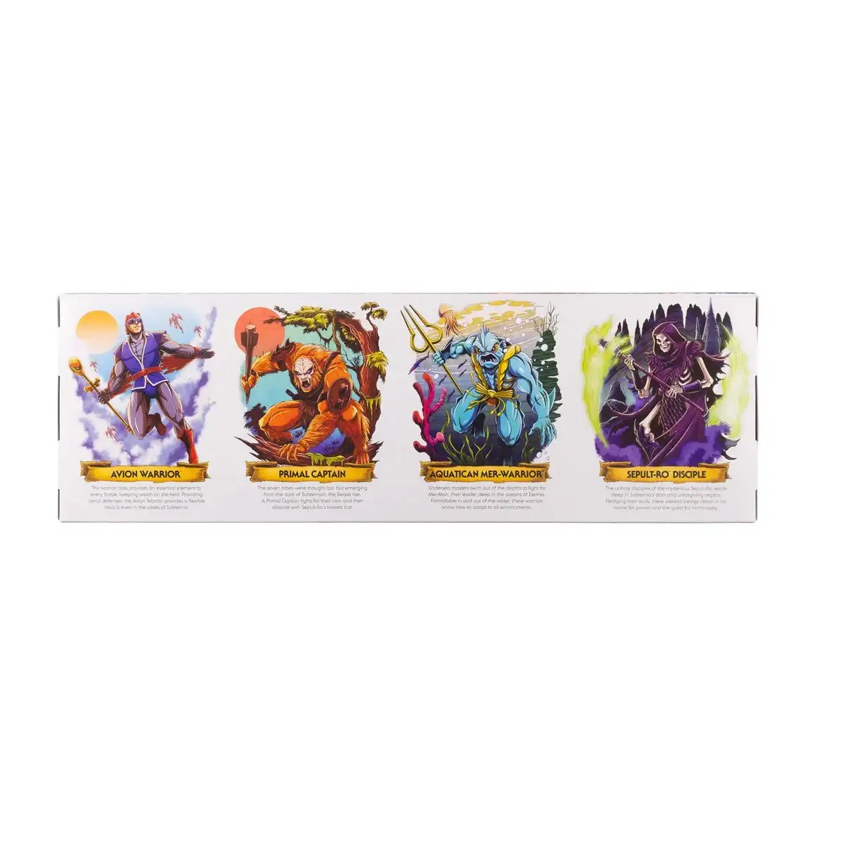 Battle For Subternia MOTU Origins 4 Pack Box Backb