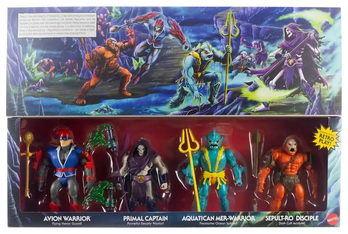 Battle For Subternia MOTU Origins 4 Pack Box Front 2c