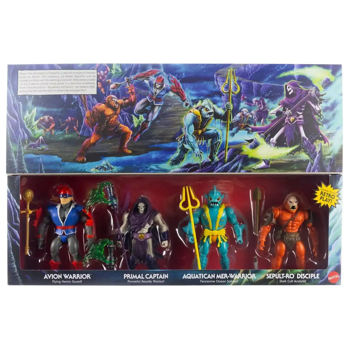 Battle For Subternia MOTU Origins 4 Pack Box Front 2c
