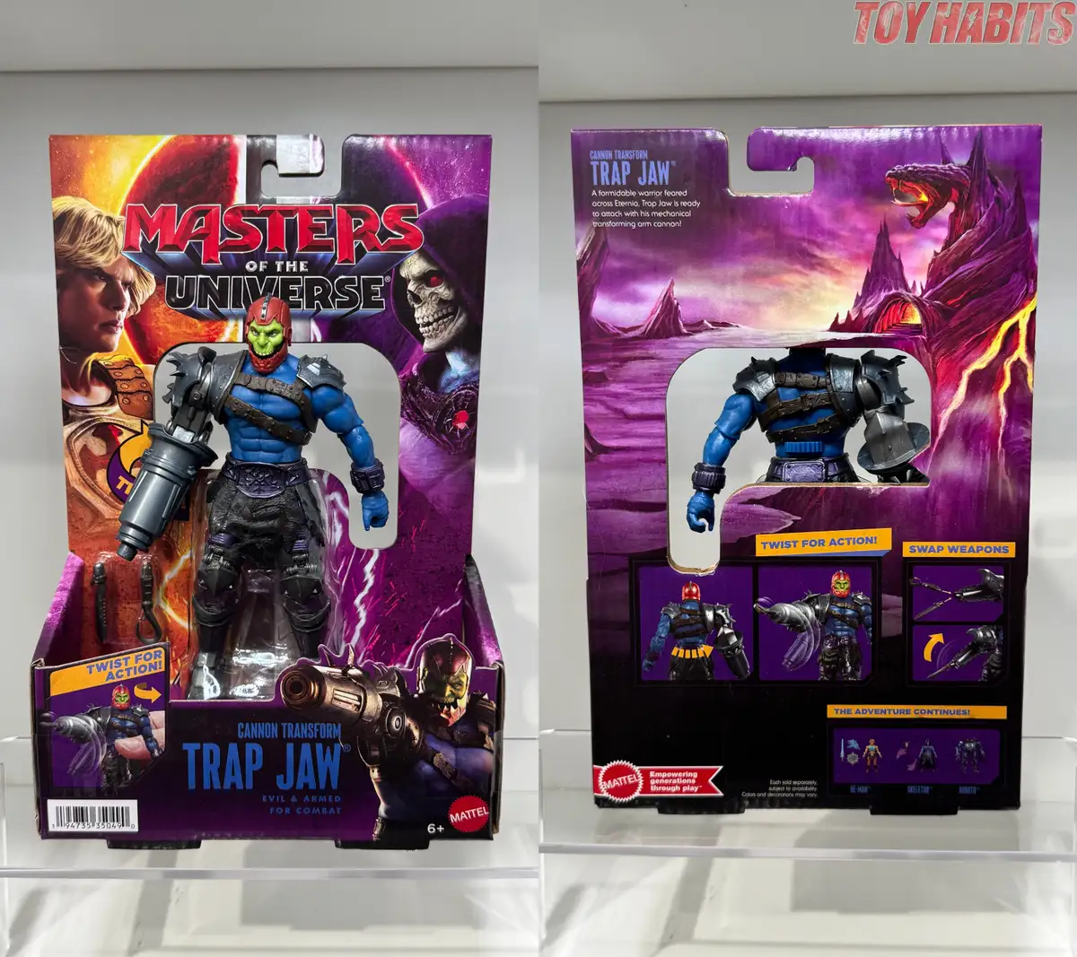 Cannon Transforme Trap Jaw MOTU Core Figure Review 8
